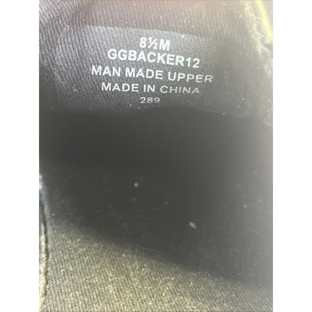 Guess Shoes GBG Los Angeles Black White Snakeskin Print Size 8.5 Snake